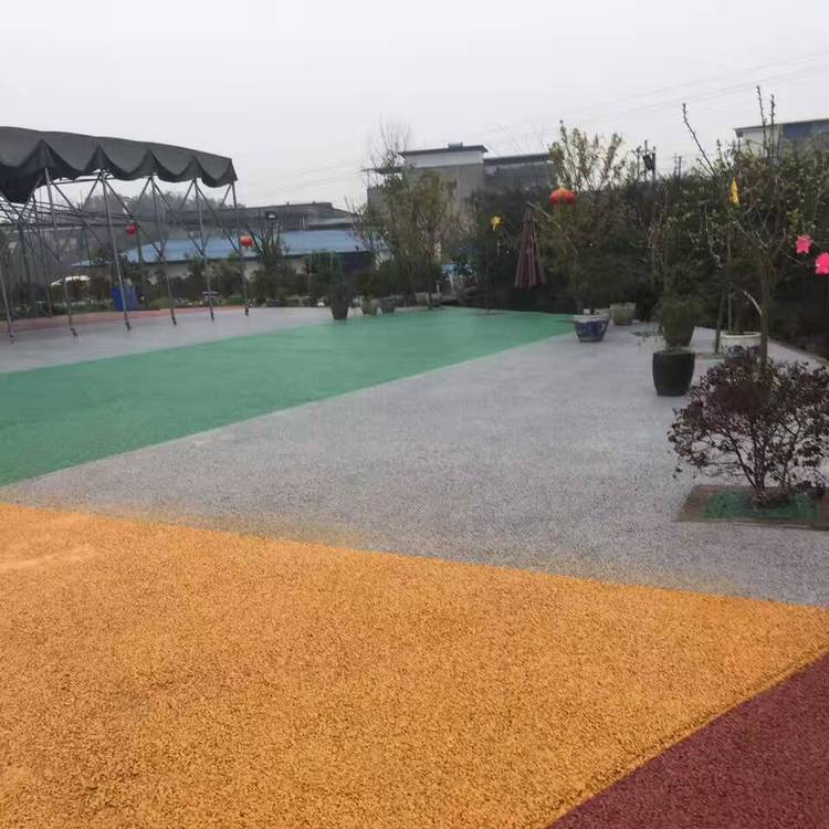 佛山顺德保利海德公园红色透水混凝土 佛山顺德保利海德公园红色透水混凝土