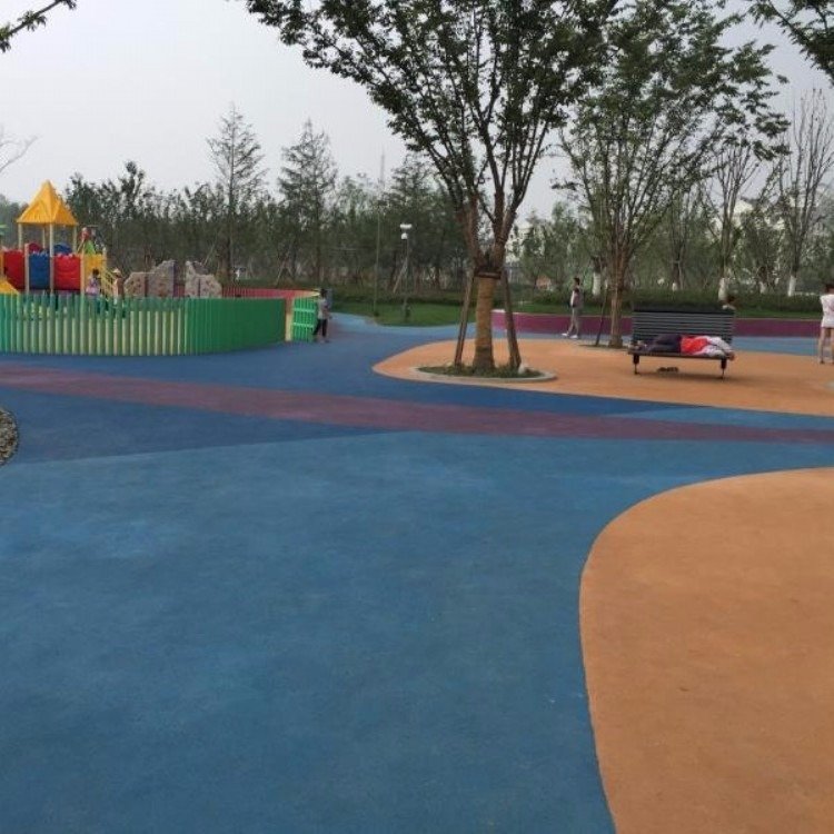 透水混凝土彩色表面涂层 透水混凝土彩色表面涂层