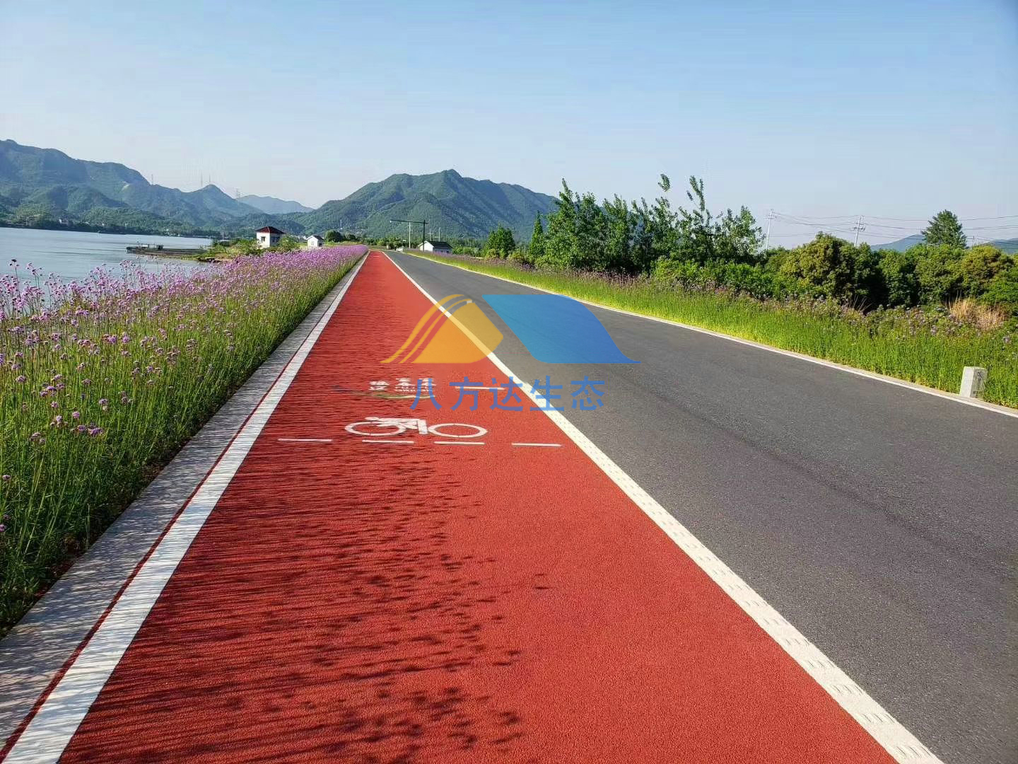 广州从化明珠摩托车大道二期透水混凝土工程