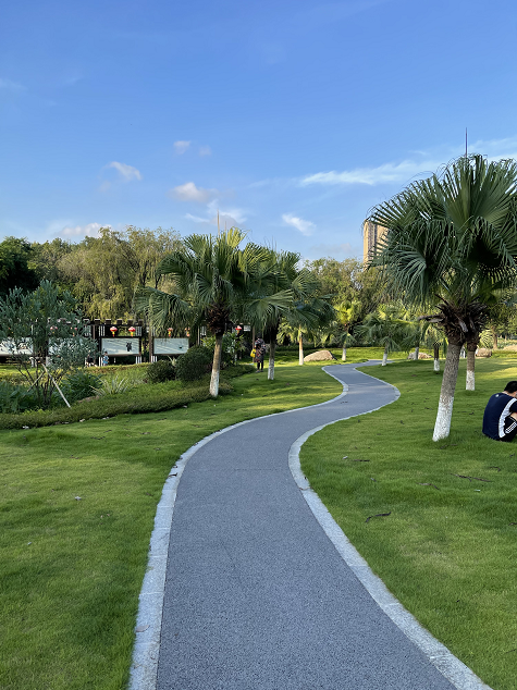 广州黄埔区创新公园透水混凝土案例